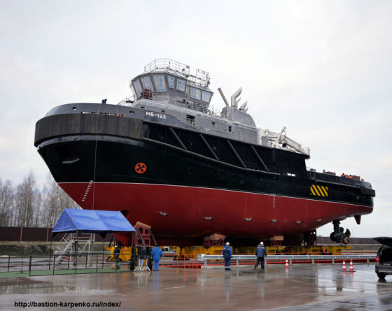 Спасательный буксир проекта 02980 "Полярный конвой" войдет в состав ВМФ в конце мая 2017 года