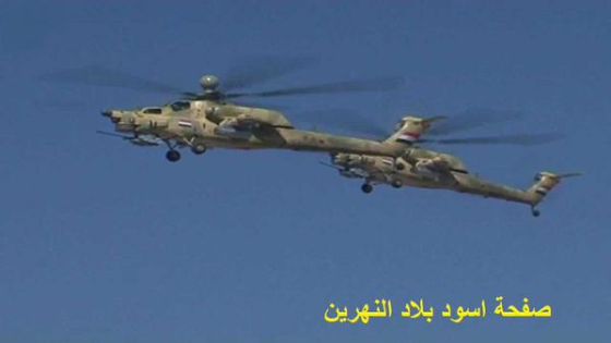 Опубликована запись полетов иракского Ми-28 над контролируемым боевиками Мосулом