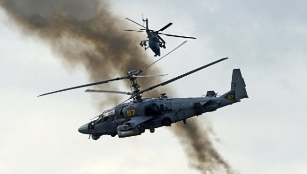 Минобороны РФ в этом году получит 14 вертолетов Ка-52 "Аллигатор"