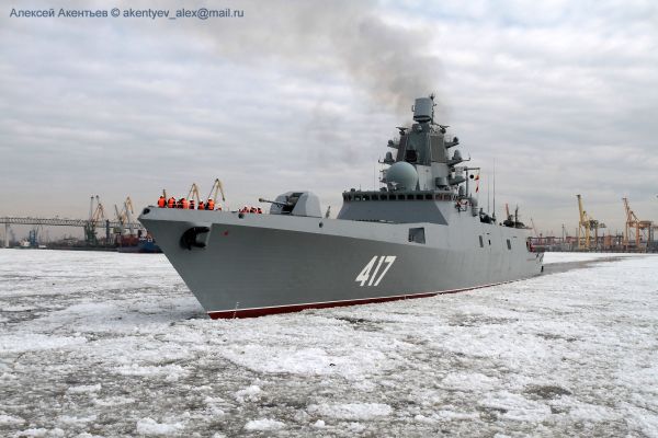 Морская авиация и корабли Балтийского флота обеспечивают испытания фрегата "Адмирал Горшков"