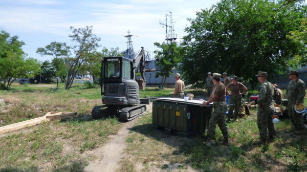 Американские военные ведут строительство оперативного центра ВМС Украины в Очакове