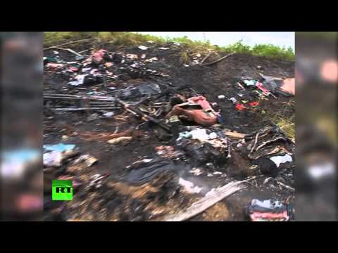 Последствия падения Boing-777 на юго-востоке Украины — съемка очевидца ( 18)