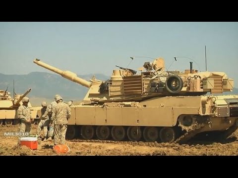 Танки M1A2 Абрамс, БМП Брэдли / Учения Армии США в Колорадо