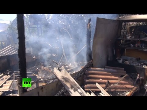 Обстрел украинскими военными Донецка привел к пожару на хуторе Широкий
