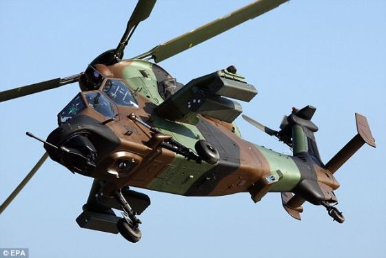Вооруженные силы Франции провели испытания вертолета "Тигр" в Джибути
