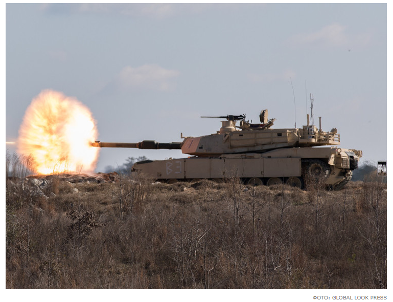 Российские бойцы сожгли первый знаменитый американский танк Abrams